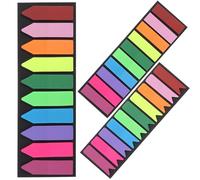 CLISPEED Onglets D'annotation Autocollants Pet Légers et Auto-adhésifs pour Étudiants et Personnes Dyslexiques, 3 Sets de Marqueurs de Phrases Colorés et Résistants à L'eau