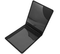 CLISPEED Organiseur Étui de Protection pour Carte d'Identité et Certificat de Handicap Noir Porte-Cartes Multifonction en PVC Format Standard Pochette Solide pour Bureau et Usage