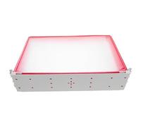 CLISPEED Organiseur Mural de Classement A4 à 10 Pochettes, Rouge | Fer et Pvc, Pages à Feuillets Rapides, Rangement Sécurisé pour Bureau et Milieu Professionnel