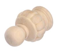 CLISPEED Ornements Décoratifs d'Escalier en Bois Non Peint 12 X 7 CM, Chapiteau de Colonne Sculpté Ananas, Embouts pour Balustres, Usage Intérieur Maisons et Bureaux