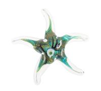 CLISPEED Ornements Étoile De Mer Figurines De Collection en Verre Décor D'ornements Verre D'époque Dessus De Bureau Étoile De Mer en Verre Soufflé à La Main Ménage Un Verre Table à Manger