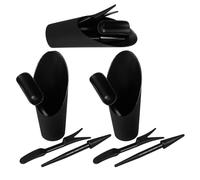 CLISPEED Outil de Jardinage Ergonomique pour Bonsaï et Succulentes, en Plastique Noir Léger, pour Balcons et Plantations de Jardin, Set de 1