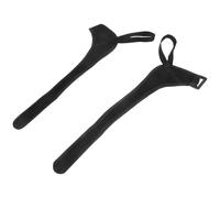 CLISPEED Paire de Dragonnes Noir pour Bâtons de Ski Randonnée en Polyester Protection Double Anti-Glisse, Sports de Plein Air
