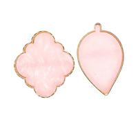 CLISPEED Palettes De Bagues Nail Art 2 Pièces Taille Réglable Résine Rose Pour Professionnels Manucure Amateurs Mélange Vernis à Ongles Portable Facile à Nettoyer