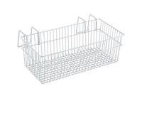 CLISPEED Panier de Rangement en Fer Blanc à Accrocher, Design à Grille Creuse, Résistant la Déformation, Maison Bureau