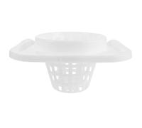 CLISPEED Panier Égouttoir à Serpillière en Plastique Blanc, Conception Rectangulaire Haute Performance pour Essorage, Utilisation en Bureaux et Espaces Résidentiels