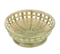 CLISPEED Panier en Bambou Tissé Main pour Légumes et Divers, Design Simple et Naturel, Stable et Délicat, Maison Bureau