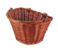 CLISPEED Panier en Rotin de Saule Naturel pour Guidon de Vélo Capacité Facile à Attacher Marron pour L'extérieur
