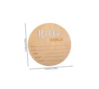 CLISPEED Panneau D’annonce De Naissance Rond En Bois Pour -né, Lot De 2 Pièces, Accessoire Photo Original, Annonce De Naissance Pour Hôpital, Décoration Bébé Bébé