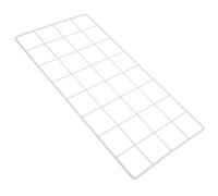 CLISPEED Panneau Grillagé Mural en Métal 40X20 CM Filet Suspendu Gris Clair Renforcé Étagère Photo Murale Décorative Multifonction pour Rangement et Organisation Intérieure