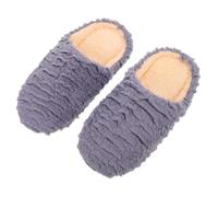 CLISPEED Pantoufles Unisexes Antidérapantes avec Semelle Souple Silencieuse pour Intérieur Confort Cocooning pour Hommes et Femmes Usage Printemps Automne Hiver Gris