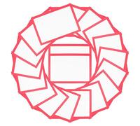 CLISPEED Papier à Dessin Coloré Rouge en Papier Plus Résistant pour Garçon et Filles, 20 Feuilles Pratiques et Peinture Crayon pour Projets Artistiques