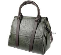 CLISPEED Paquet à Bandoulière Élégant Léger et Pratique pour Femme en Pu Vert, Style Rétro Unique pour Travail ou École