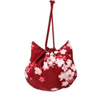 CLISPEED Paquet à Main en Tissu Léger à Cordon Rouge de Chat, Design Adorable et Polyvalent pour Toutes Occasions et Sorties