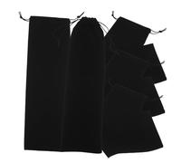 CLISPEED Paquet de Rangement pour Fer à Friser et Lisseur 5 Pièces 12x44 Cm Pochette à Cordon pour Coiffure Professionnelle Usage Voyage Salon