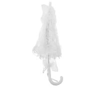 CLISPEED Parasol en Dentelle Blanche Double Couche 58X52 CM Accessoire Photo pour Mariage et Tea Party Parasol de Mariée Brodé Style Européen Décor Vintage Élégant et Protection Solaire