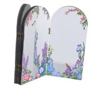 CLISPEED Paravent Chinois Écran Pliable de Bureau en Acrylique, Finition Miroir, Séparateur Flexible, Décoration Feng Shui pour Bureau et Table Basse, Décoration du Nouvel an Chinois
