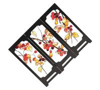 CLISPEED Paravent Décoratif de Bureau en Acrylique Style Chinois Mini | Séparateur de Pièce, Usage Maison et Espaces Professionnels, Motifs Festifs Nouvel An Chinois et Japonerie