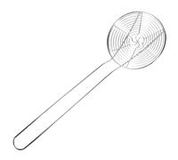 CLISPEED Passoire à Huile en Acier Inoxydable 18 Cm, Écumoire Filtre pour Fondue Chinoise, Cuillère Passoire Pratique pour Nouilles, Raviolis Cuisine Professionnelle