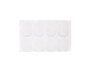 CLISPEED Patch de Saxophone Protège Dents Lot de 8 Pièces en Silicone Blanc et Réduit Vibrations pour Bec Alto et Ténor pour Embouchure Bois