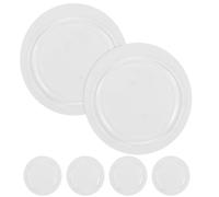 CLISPEED Patins Antidérapants Ronds en PU pour Voiture, 6 Pièces, Faciles à Nettoyer et Amovibles, Coussinets en Gel pour Tableau de Bord, Accessoires Conduite