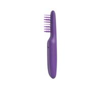 CLISPEED Peigne de coiffure électrique anti-nœuds et démêlant à double usage sec et humide, base de charge, pourpre, ABS, pour soins capillaires à domicile