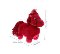 CLISPEED Peluche Cheval Mascotte Zodiac Chinois pour Garçon Fille et Facile à Nettoyer Décoration Chanceuse pour Nouvel an Chinois