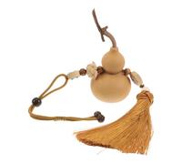 CLISPEED Pendentif à Suspendre Calebasse Naturelle 1 Pièce Lotus Gravé Accessoire Décoratif Voiture Ornement Amulette Chinois Décoration Intérieure Écologique et Esthétique