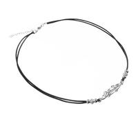 CLISPEED Pendentif Cage Réglable en Métal Noir pour Colliers | Design Ajouré Simple, Pendentif Interchangeable, pour Perles et Pierres, Créations DIY