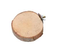 CLISPEED Perchoir en Bois Rond pour Oiseaux et Petits Animaux, Plateau de Saut, Accessoire pour Cage à Oiseaux et Habitat Naturel