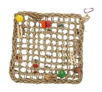 CLISPEED Perchoir Suspendu pour Perroquet avec Hamac Filet Escalade et Lit de Mer pour Perruches et Accessoire pour Cage Doiseaux