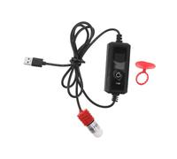 CLISPEED Petit Chauffe-Eau pour Aquarium à Betta USB 15w Réglable en Quartz, Tige Chauffante Compacte pour Petits Aquariums D’Eau Douce, Contrôle Précis Température Celsius/Fahrenheit,