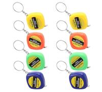 CLISPEED Petit Porte-Clés Mini-Mètre Ruban 1M Rétractable et Verrou Coulissant pour Couture et Célébrations Usage Extérieur et Intérieur Couleur Aléatoire