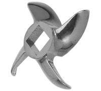 CLISPEED Pièces de Couteau de Hachoir à Viande en Acier Inoxydable, Lame à Dos de Tortue Taille 12, Trou Carré 12 MM, Diamètre 63 MM, pour Broyeur Manuel et Électrique, Usage Cuisine