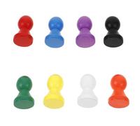 CLISPEED Pièces d'Échecs en Bois 10 Pièces Multicolores Pions pour Jeu de Table Accessoires Solide pour Jeux de Société et Fête