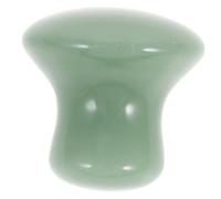 CLISPEED Pierre de Massage Jade Forme de Champignon Vert Masseur Facial Manuel pour Relaxation Amélioration Circulation et Soulagement des Tensions Cou et Visage