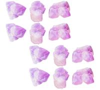 CLISPEED Pierres de Cristal pour Décoration D'aquarium 100g en Éclats D'améthyste Pourpre, Pierres Naturelles Écrasées pour Arrangements Floraux et Décorations de Fête