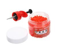 CLISPEED Pince à Appât pour Ver Rouge 1 Set, Abs, Pêche Extérieure | Prise Ergonomique à Quatre Griffes Effilées, pour Hameçons et Gâteaux de Soja, Élastique 1,5x3mm