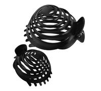 CLISPEED Pince à Chignon en Spirale Antidérapante 2Pcs Support à Cheveux Rond Élégant en Plastique pour Décontractées et Élégantes pour Toutes Types de Cheveux