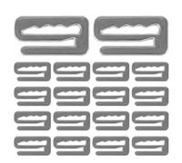 CLISPEED Pince à Tablier Compacte Lot de 20 Crochets en Alliage pour Cape de Barbier, Clips de Fixation Pratiques pour Coupe de Cheveux en Salon Domicile