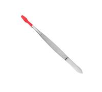 CLISPEED Pince à Timbres en Acier Inoxydable Longue Revêtement Rouge Antistatique Pince de Précision pour Collection de Timbres Pièces et Billets Outil Manuel pour Travaux de