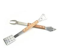 CLISPEED Pince Multifonction Acier Inoxydable pour Barbecue et Cuisine Outil de Grill Détachable Kaki