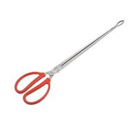 CLISPEED Pince Ramassage Déchets Inoxydable à Dents Incurvées Pince Multi Usage Résistante Haute Température pour Barbecue Extérieur et Maison
