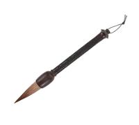 CLISPEED Pinceau Calligraphie Sumi Débène Sculpté Poils de Loup Larges pour Écriture Artistique et Peinture à Lencre pour Calligraphes et Débutants