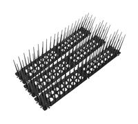 CLISPEED Piques Anti-Oiseaux pour Jardin Et Balcon, Lot De 3 Pics Noirs Hauteurs Élevées, Barrière Plastique Résistante pour Pigeons, Chats Et Écureuils, Protection Toiture Et Fenêtres