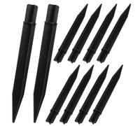 CLISPEED Piquets de Sol ABS Renforcés Lot de 10 pour Lampes Solaires d'Extérieur, Accessoires de Fixation pour Éclairage Jardin et Terrasse