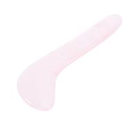 CLISPEED Planche de Gua Sha Jade Naturel Rose pour Massage Visage et Yeux Outil de Scraping Doux Soin Visage Relaxant