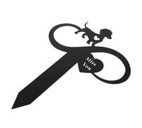 CLISPEED Plaque Commémorative pour Chien avec Piquet de Jardin Marqueur de Tombe Métallique Étanche Décoration Extérieure pour Animaux Souvenir Personnalisé pour Cimetière Animaux