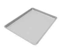 CLISPEED Plaque de Cuisson en Alliage D'aluminium Argenté, Moule à Gâteau Rectangulaire Surface Lisse, Distribution Uniforme Chaleur Pâtisserie Cuisson