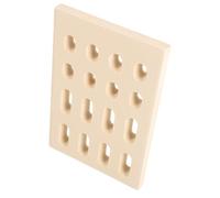 CLISPEED Plaque de Remplacement en Céramique Beige pour Gril à Gaz, Diffuseur de Flamme Radiant Facile à Installer et Entretien Faible, pour Barbecue Extérieur